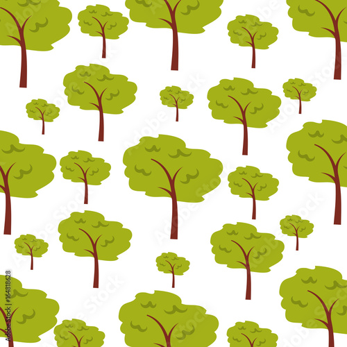 tree plant forest pattern background vector illustration design