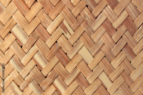 Handcraft bamboo weave texture and background
