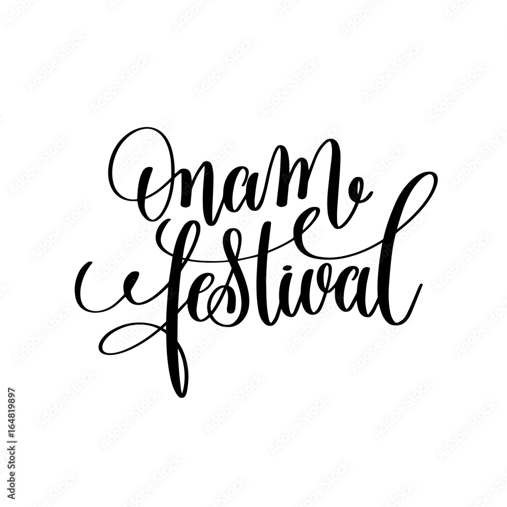 onam festival hand lettering calligraphy holiday quote onam festival hand lettering calligraphy holiday quote