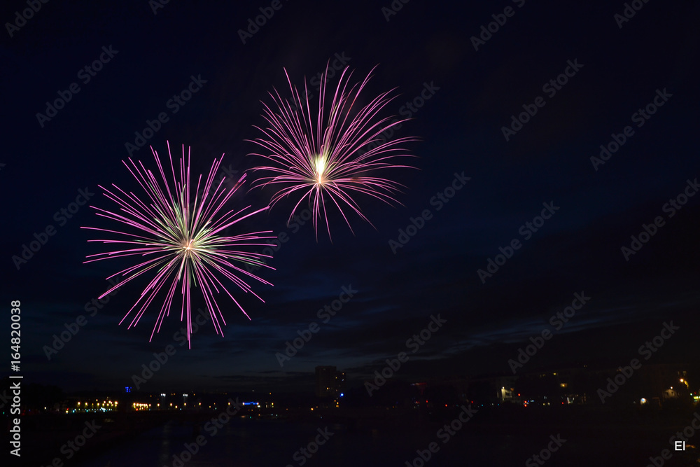 Rouen's fireworks