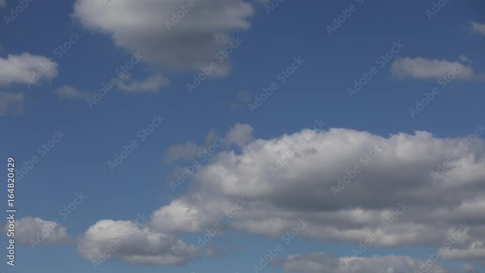 Timelapse of rolling clouds on blue sky Timelapse of rolling clouds on blue sky