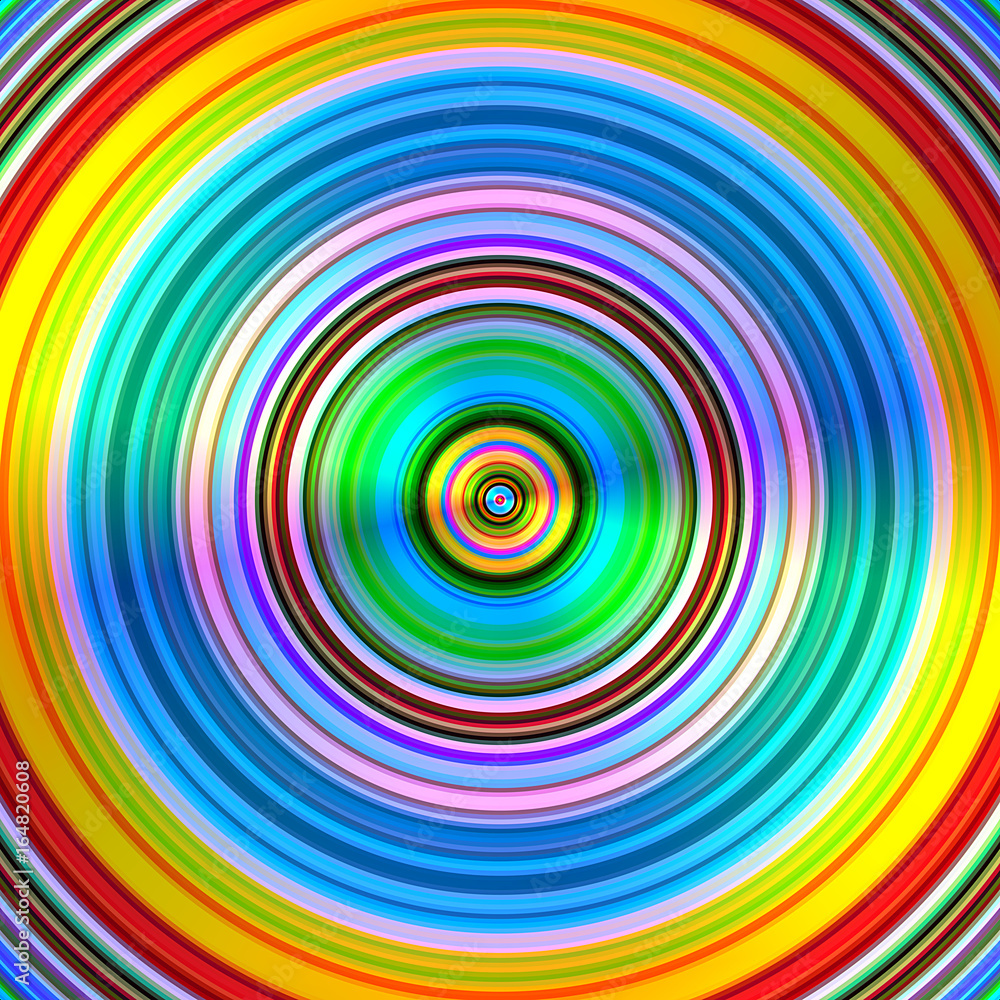 Graduated vibrant colours blur stripes circles