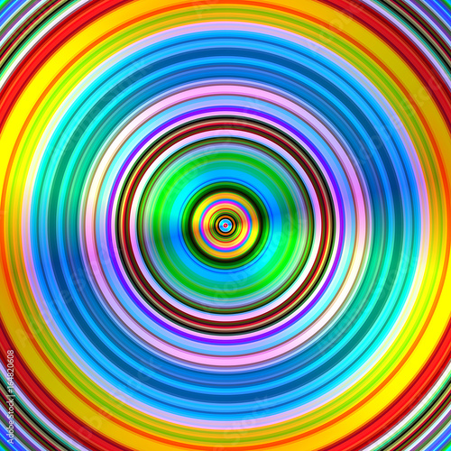 Graduated vibrant colours blur stripes circles