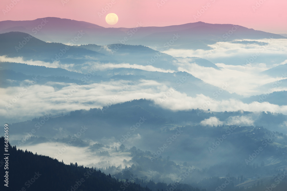 Fototapeta premium Sunrise in the Alps