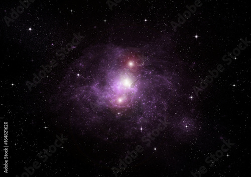 galaxy in a free space