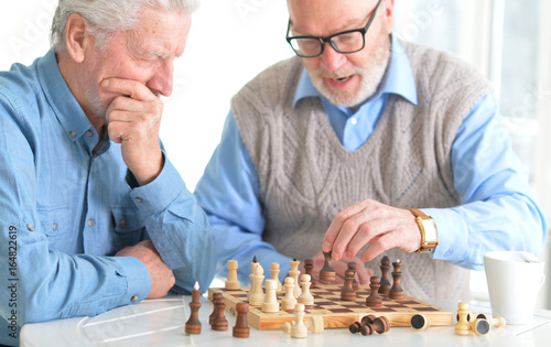 men playing chess