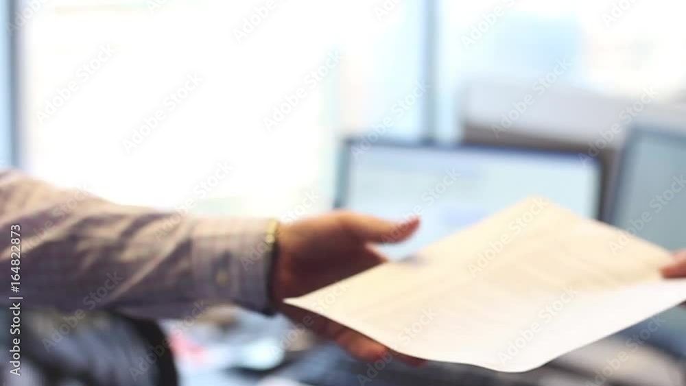 Hand to hand document delivery Hand to hand document delivery
