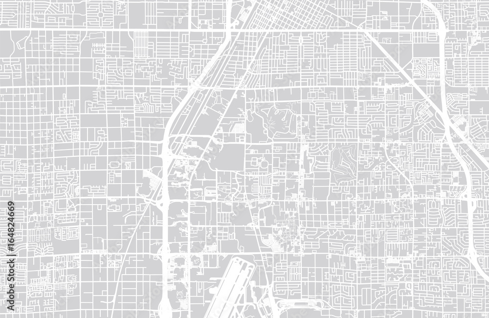 Vector city map of Las Vegas, Nevada