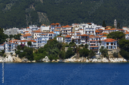 View of the old town on Skiathos island, Greece.   © milangonda
