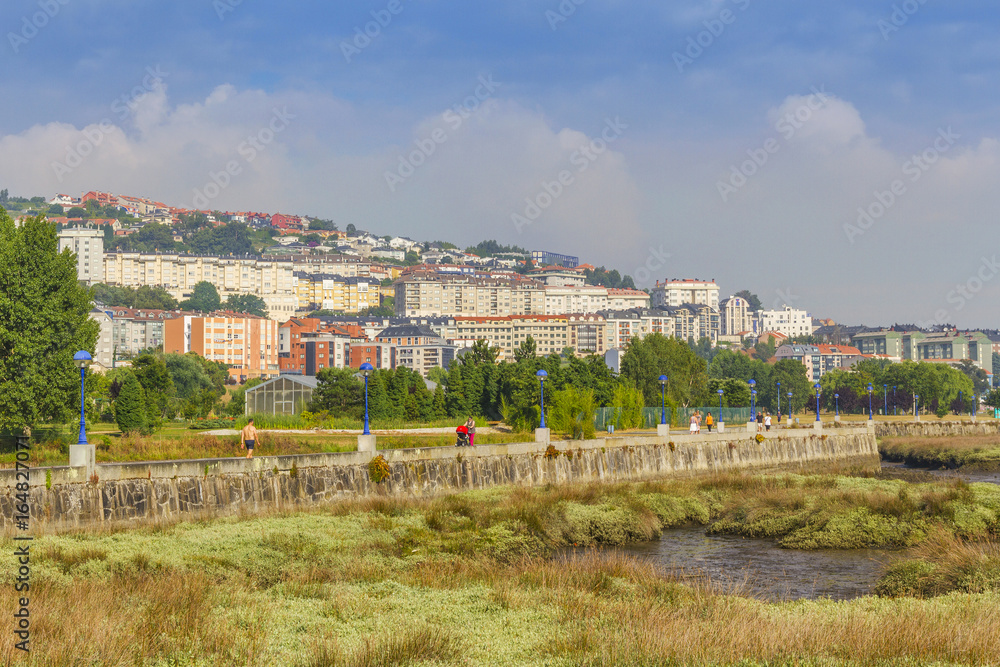 Seafront and marsh in El Burgo