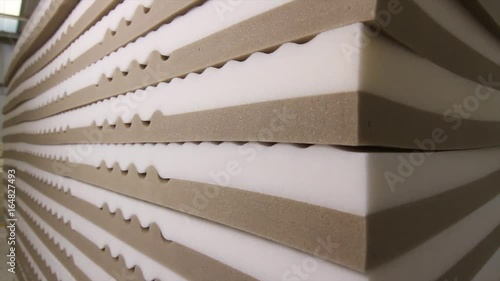 Mattress foam stacked