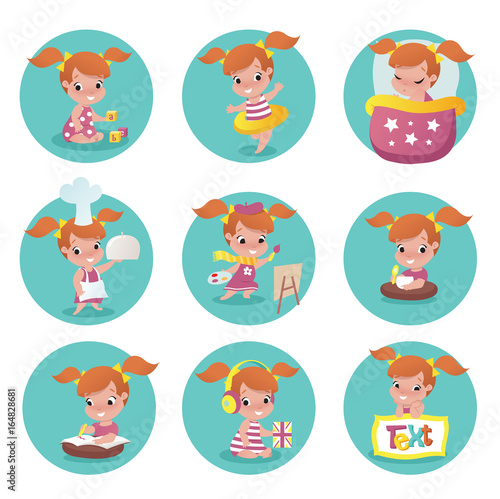 child activity illustrations