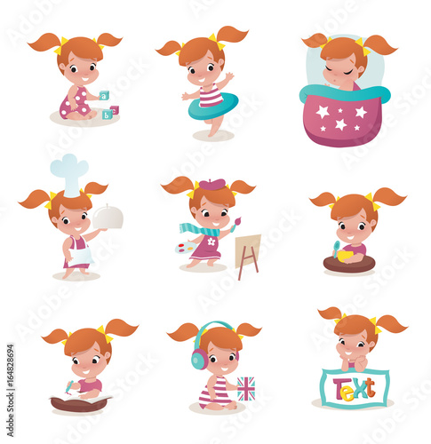 child activity illustrations