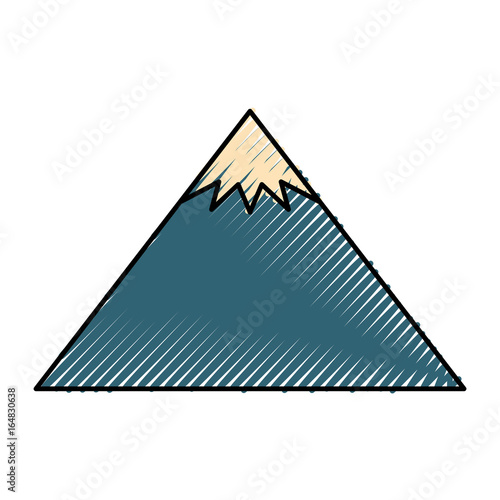 big mountains isolated icon vector illustration design
