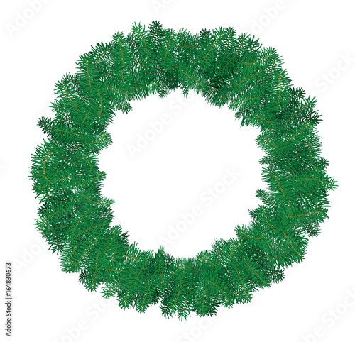 Noel Couronne noel branches sapin vecteurs
