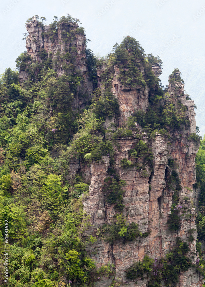 Avatar Floating Mountains in Zhangjiajie National Forest Park, Hunan Province of China