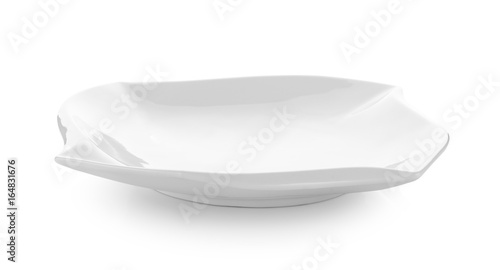 plate on white background