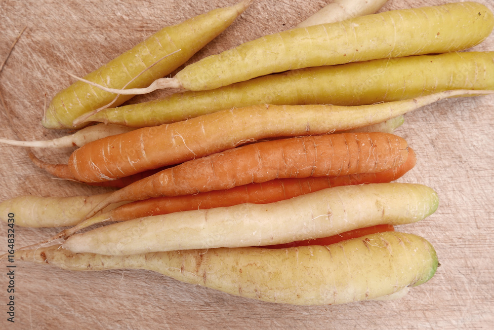 Yellow, White and Orange Carrots Yellow, White and Orange Carrots
