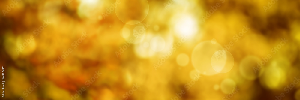 Naklejka premium Abstract golden bokeh backgroun