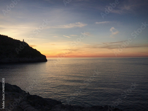 Coucher de soleil sur les îles Baléares (Espagne, Europe)