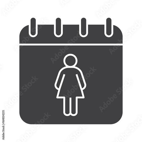 International Women's Day glyph icon