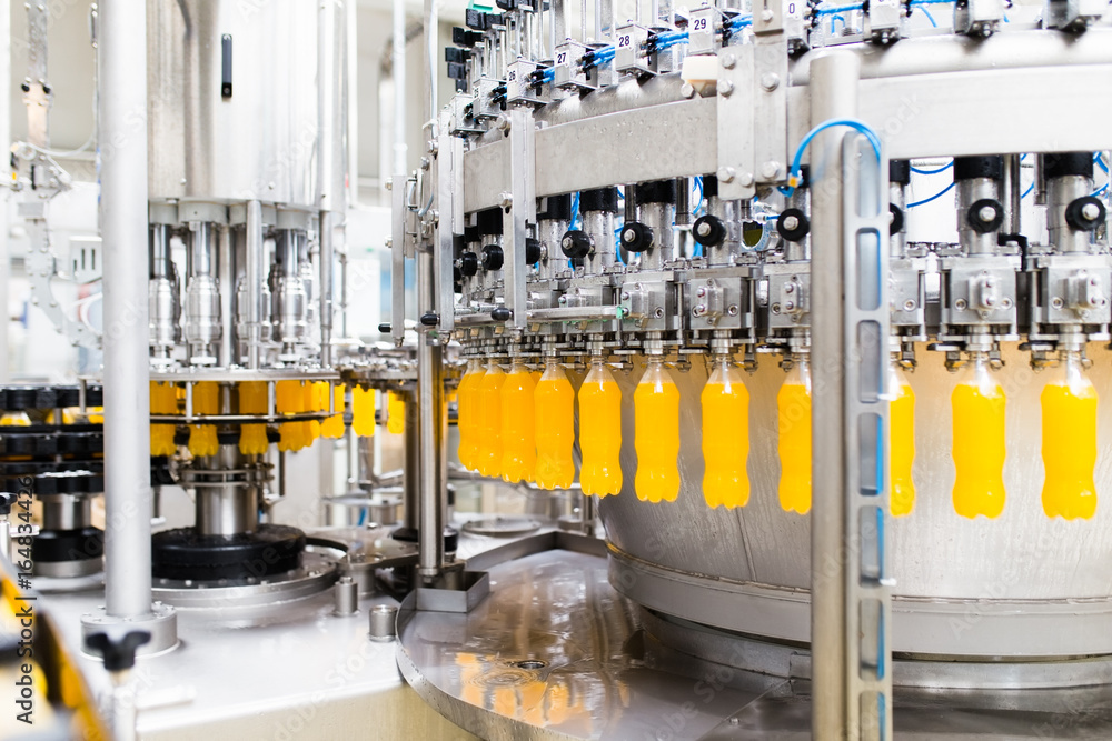 Bottling factory Orange juice bottling line for processing and