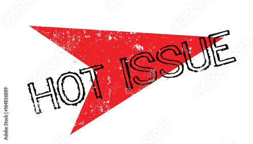 Hot Issue rubber stamp. Grunge design with dust scratches. Effects can be easily removed for a clean, crisp look. Color is easily changed.