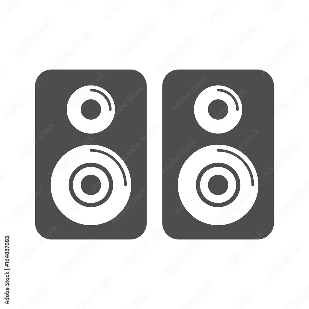 Stereo Speakers Flat Simple Icons (Dark Version) Stereo Speakers Flat Simple Icons (Dark Version)