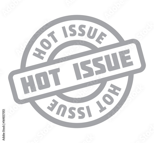 Hot Issue rubber stamp. Grunge design with dust scratches. Effects can be easily removed for a clean, crisp look. Color is easily changed.