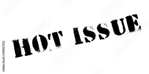 Hot Issue rubber stamp. Grunge design with dust scratches. Effects can be easily removed for a clean, crisp look. Color is easily changed.