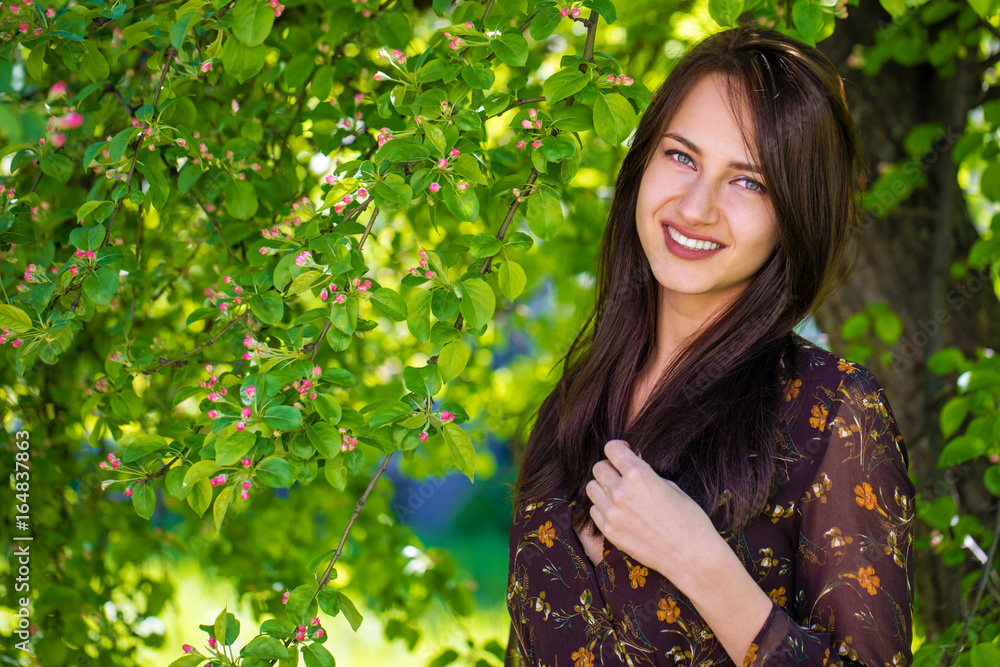 Portrait of beautiful young happy woman Portrait of beautiful young happy woman