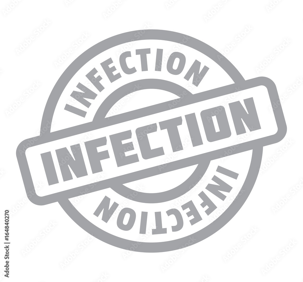 Infection rubber stamp. Grunge design with dust scratches. Effects can be easily removed for a clean, crisp look. Color is easily changed. Infection rubber stamp. Grunge design with dust scratches. Effects can be easily removed for a clean, crisp look. Color is easily changed.