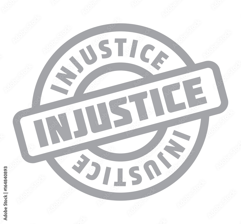 Injustice rubber stamp. Grunge design with dust scratches. Effects can be easily removed for a clean, crisp look. Color is easily changed. Injustice rubber stamp. Grunge design with dust scratches. Effects can be easily removed for a clean, crisp look. Color is easily changed.