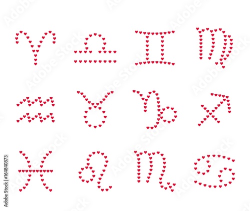 Zodiac signs (with hearts)