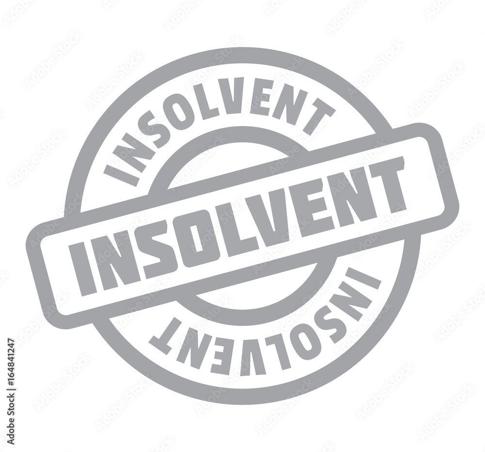 Insolvent rubber stamp. Grunge design with dust scratches. Effects can be easily removed for a clean, crisp look. Color is easily changed. Insolvent rubber stamp. Grunge design with dust scratches. Effects can be easily removed for a clean, crisp look. Color is easily changed.