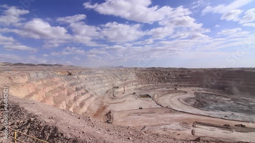 Open copper mining