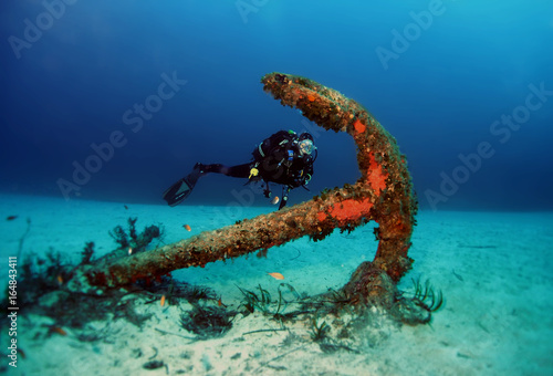 Anchor Close to Tug Boat Rozi - Cirkewwa Dive Site - Malta