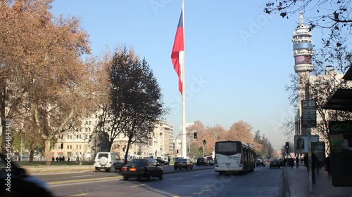 Wallpaper Mural Busy street in Santiago Torontodigital.ca