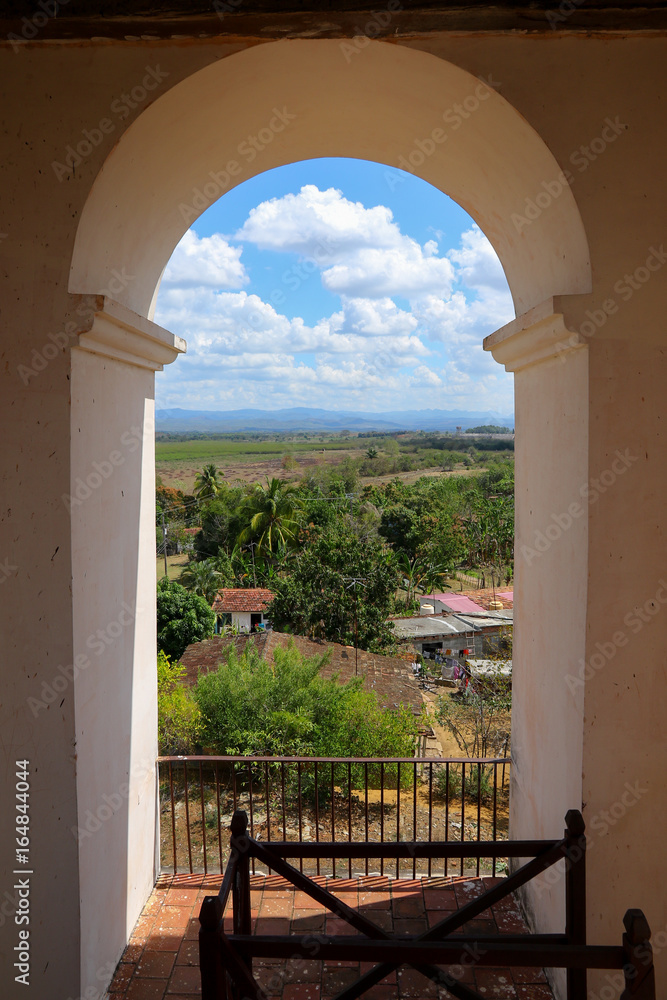 View from the tower of the Manaca Iznaga Estate in the Valle de Los Ingenios, Cuba