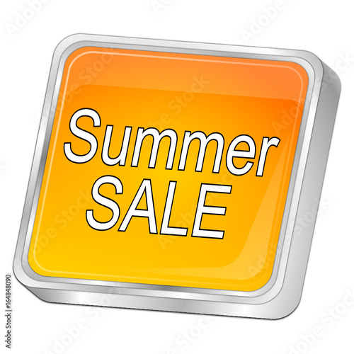 Summer Sale Button - 3D illustration