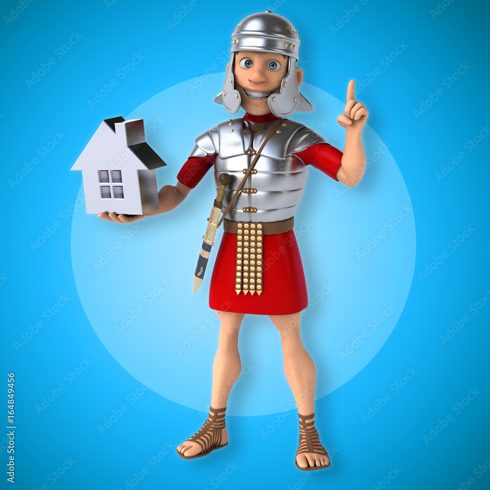 Naklejka premium Roman soldier