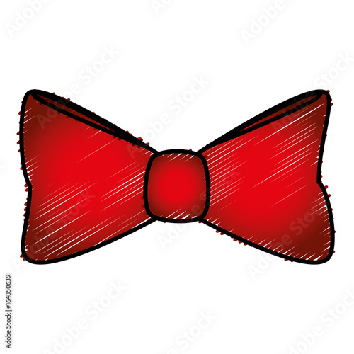 elegant bowtie isolated icon vector illustration design