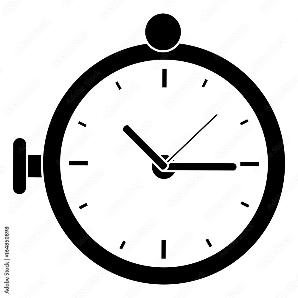retro Pocket Watch icon vector illustration design retro Pocket Watch icon vector illustration design