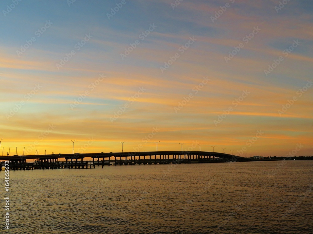 Bradenton Bridge over the Manatee River in Tampa Florida