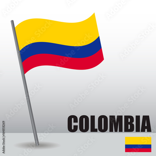 Flag of the Colombia country