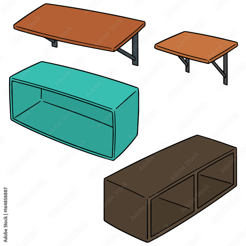 vector set of shelves vector set of shelves