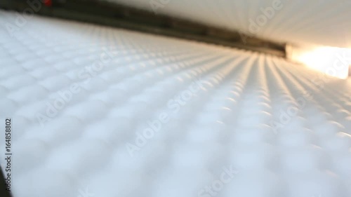 Mattress machine in factory