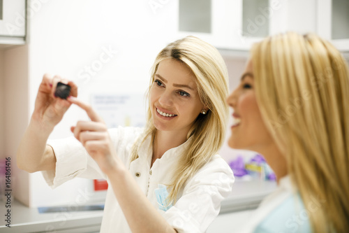 Woman in Dentist Office