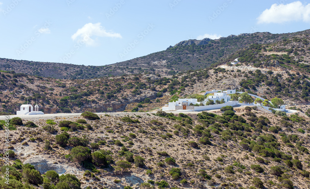 Obraz premium Agios Ioannis Siderianos monastery, Milos island, Greece