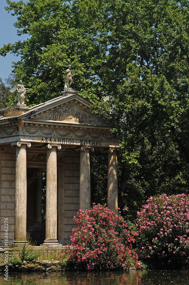 tempio di esculapio in rom Stock Photo | Adobe Stock